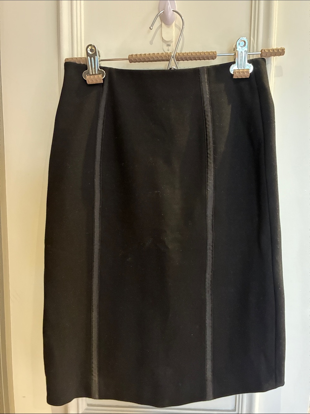 Mackage Black Pencil Skirt with Vertical Seams